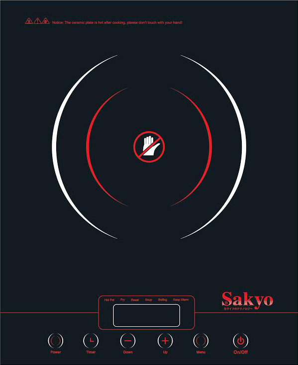 Bếp điện quang Sakyo 2 vòng nhiệt
